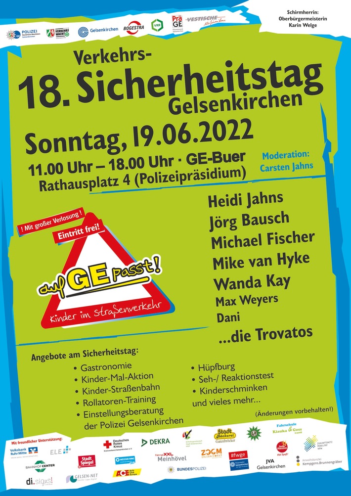POL-GE: Ordnungspartner laden zum 18. Sicherheitstag ein: "Hinschauen, nicht wegschauen!"