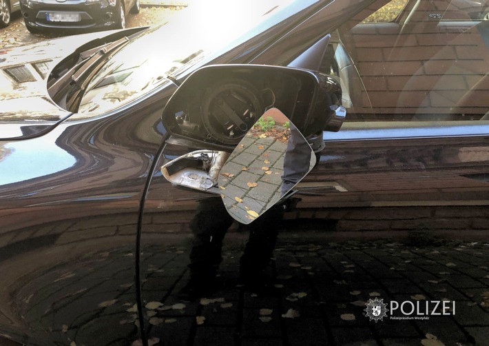 POL-PPWP: Autospiegel absichtlich zerstört