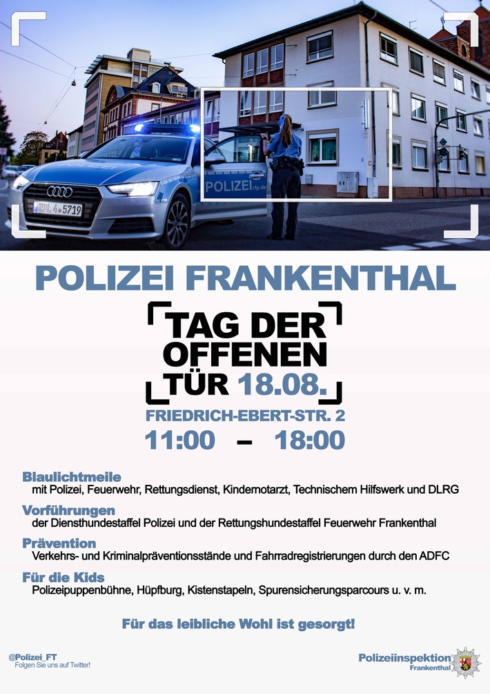 POL-PDLU: Tag der offenen Tür bei der Polizei Frankenthal