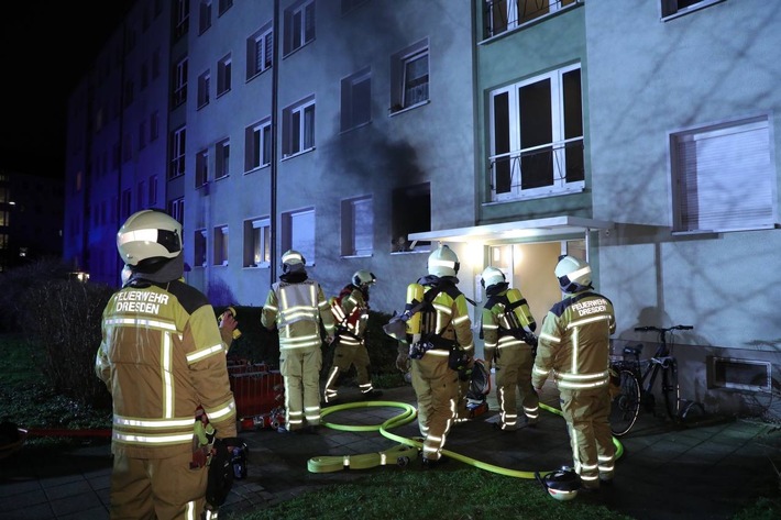 FW Dresden: Informationen zum Einsatzgeschehen der Feuerwehr Dresden vom 10. Januar 2023