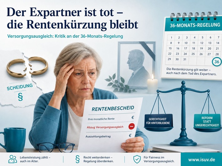Kaum bekannt, aber Realität: Warum die eigene Rentenkürzung auch nach dem Tod des Expartners bestehen bleibt