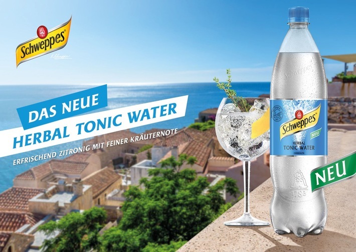 Schweppes Herbal Tonic Water_Key Visual / Weiterer Text über ots und www.presseportal.de/nr/72586 / Die Verwendung dieses Bildes ist für redaktionelle Zwecke unter Beachtung ggf. genannter Nutzungsbedingungen honorarfrei. Veröffentlichung bitte mit Bildrechte-Hinweis.