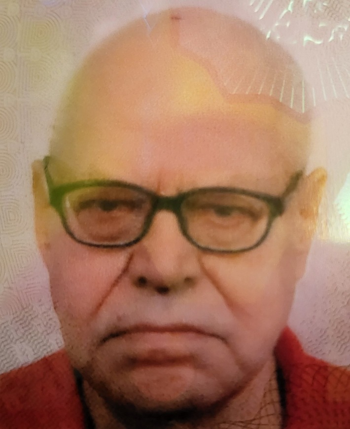 POL-HL: HL-Stadtgebiet / Öffentlichkeitsfahndung nach vermisstem 77-jährigen Lübecker