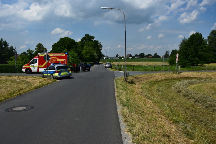 POL-HF: Verkehrsunfall mit Personenschaden -
Vorfahrt missachtet