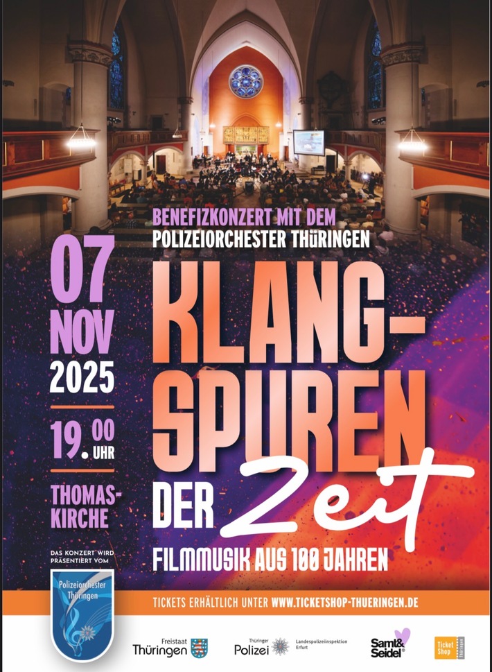 LPI-EF: Benefizkonzert "Klangspuren der Zeit - Filmmusik aus 100 Jahren"