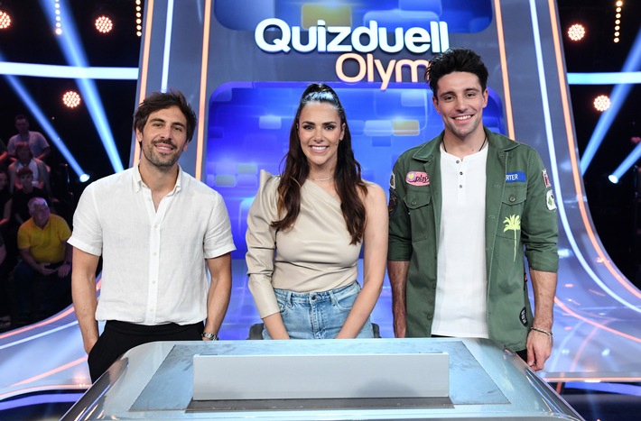 Goldkehlchen gegen Superhirne: Max Giesinger und Alexander Eder gegen den Olymp | &quot;Quizduell-Olymp&quot; mit Esther Sedlaczek am Freitag, 29. September, 18:50 Uhr im Ersten