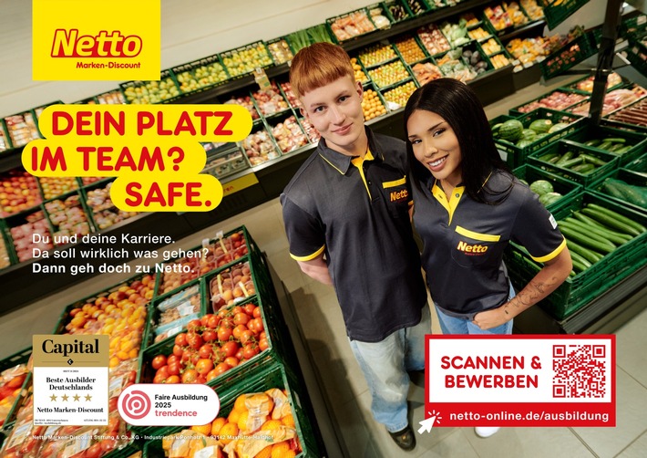 Karrierestart 2026 - Zukunft mitgestalten – Netto Marken-Discount startet Ausbildungs-Offensive 2026