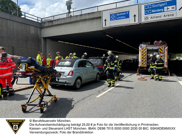 FW-M: Mehrere Verkehrsunfälle fordern die Feuerwehr (Stadtgebiet)