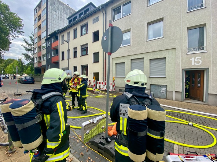 FW-BO: Kellerbrand in der Innenstadt - Drei Verletzte durch Brandrauch