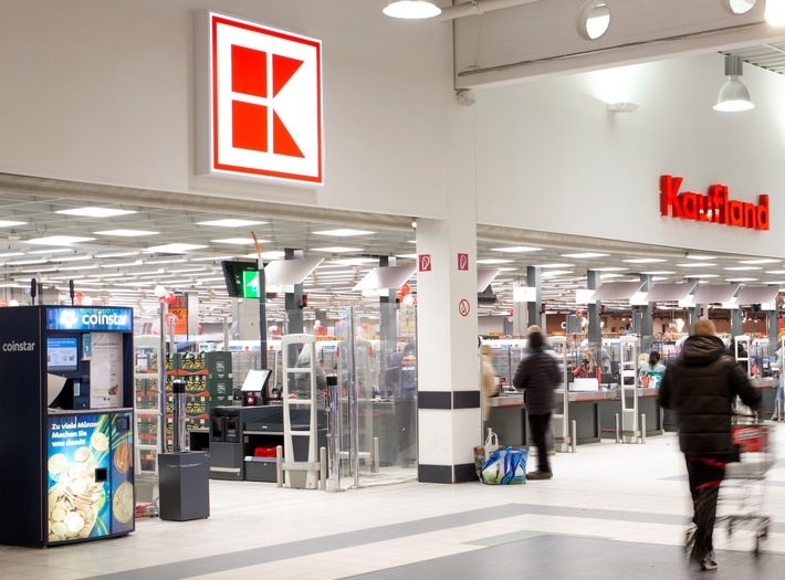 Kleingeld ganz einfach ummünzen: Kaufland setzt im Großteil seiner Filialen auf Wechsel-Automaten von Coinstar