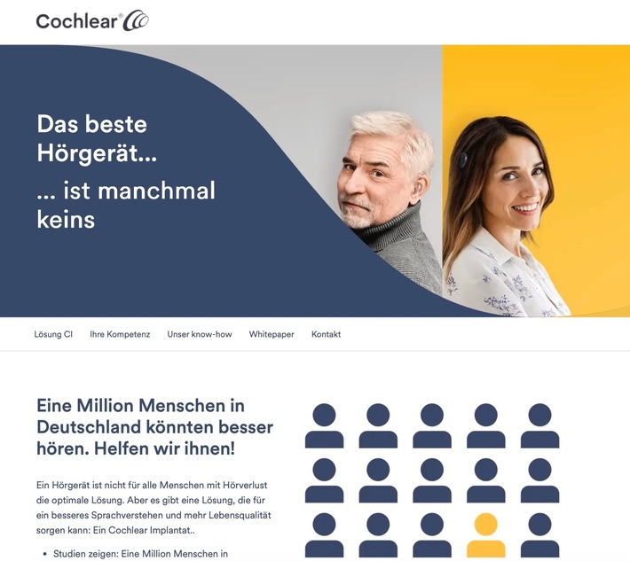 „Das beste Hörgerät... ist manchmal keins“ Cochlear™ startet Informations- und Aufklärungskampagne für Hörakustiker und niedergelassene HNO-Ärzte