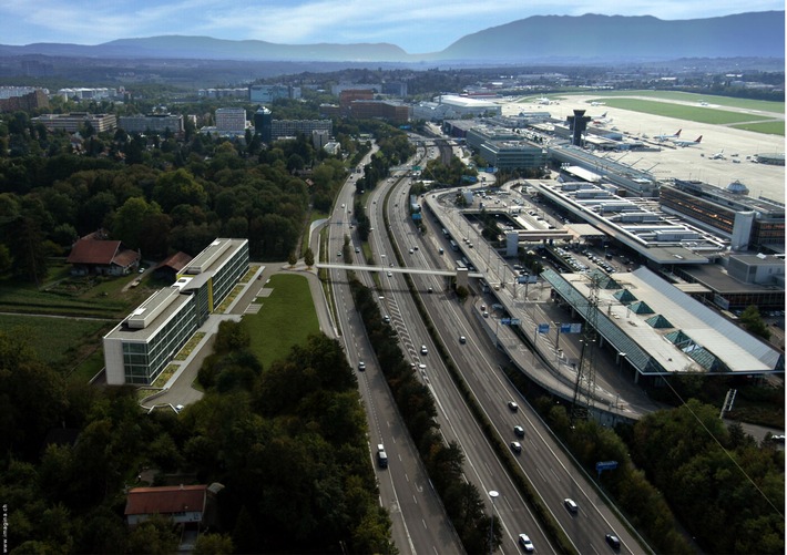 A pied de l&#039;aéroport au bureau