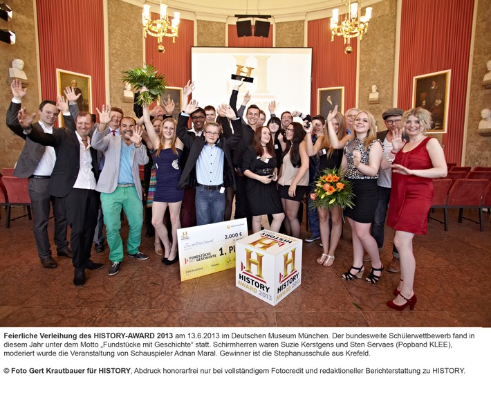 Popband KLEE überreicht HISTORY-AWARD 2013 (BILD)