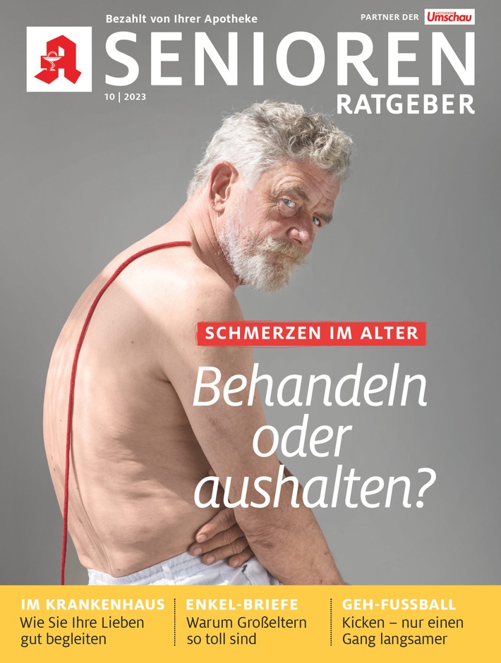 Im Dauerschmerz: Wie Berührungen und Ablenkung helfen / Millionen ältere Menschen leiden unter Beschwerden, die nicht vergehen / Neben Schmerztherapien helfen auch soziale Kontakte