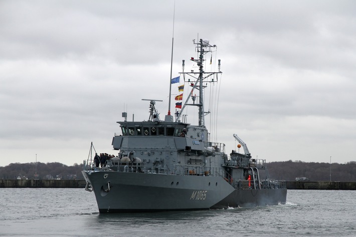 Kieler Minenjagdboot "Dillingen" für fünf Monate zum NATO-Einsatz