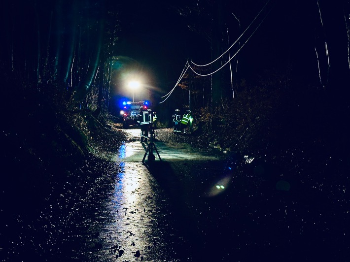 FFW Schwalmtal: Sturmtief Zoltan beschert Schwalmtaler Feuerwehr mehrere Einsätze