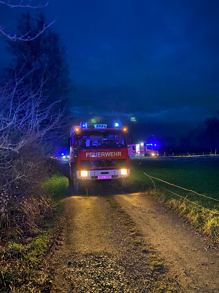 FW-DT: Feuer auf Bauernhof