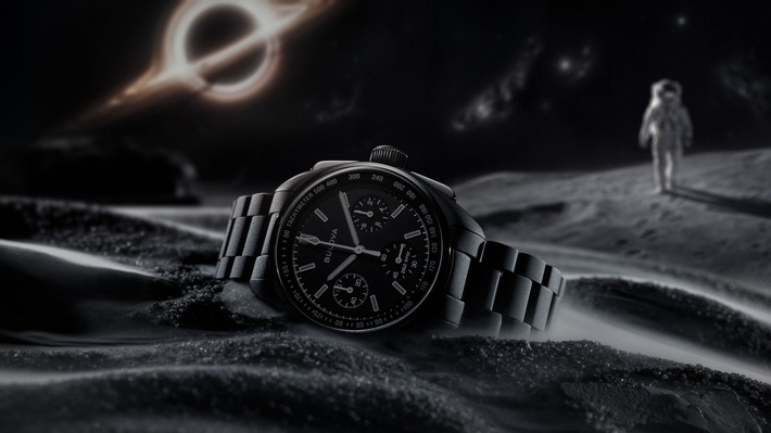 Ultra-schwarze Monduhr: Bulova Lunar Pilot Black Hole Limited Edition in 41 mm