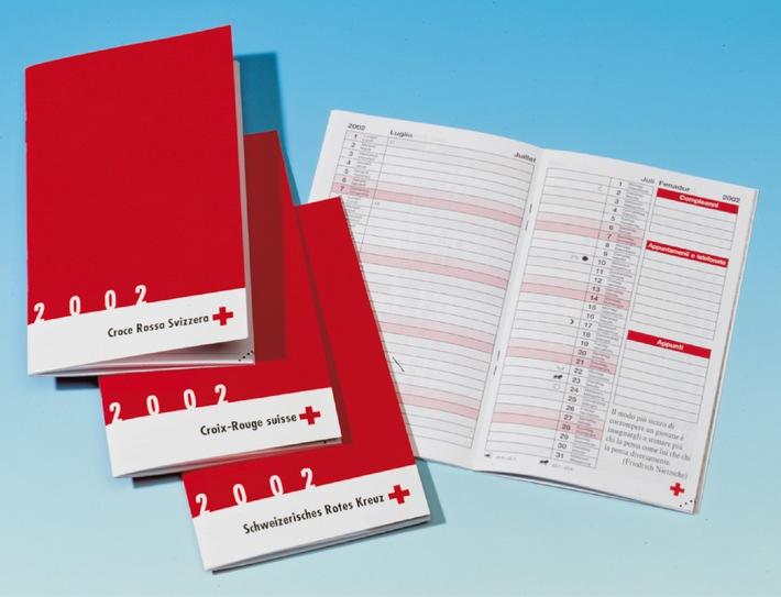 Croce Rossa Svizzera: l&#039;agenda 2002 è già disponibile