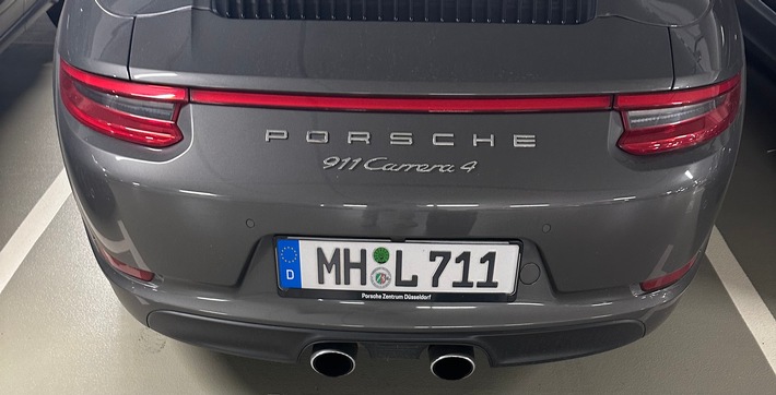 POL-E: Mülheim an der Ruhr: Porsche-Besitzer durch Diebstahl seines PKW geweckt - Fotofahndung