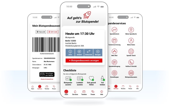 DRK-Blutspendedienste investieren in digitalen Spenderservice: Neuer digitaler Begleiter erleichtert den Weg zur Blutspende