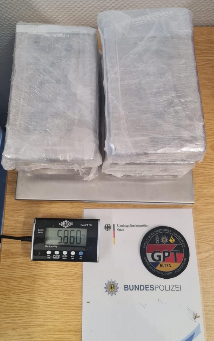 BPOL NRW: Grenzüberschreitendes Polizeiteam stellt 5,68 Kilogramm Kokain im Wert von 428.000 Euro auf der Bundesautobahn A 3 sicher