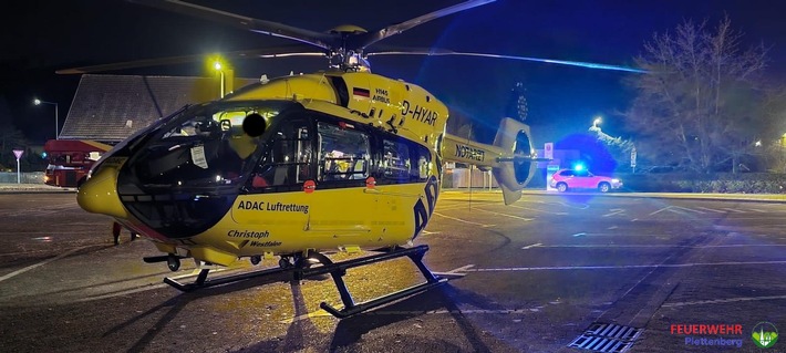 FW-PL: Ortsteil Eiringhausen - Hubschraubereinsatz nach Schusswechsel