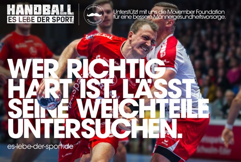 DKB Handball-Bundesliga unterstützt "Movember Foundation"