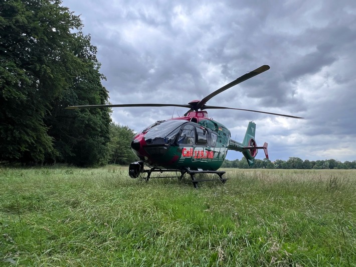 POL-NB: Umfangreiche Vermisstensuche in Steinfurth (LK V-G) mit glücklichem Ende-Polizeihubschrauber findet 84-jährigen Mann