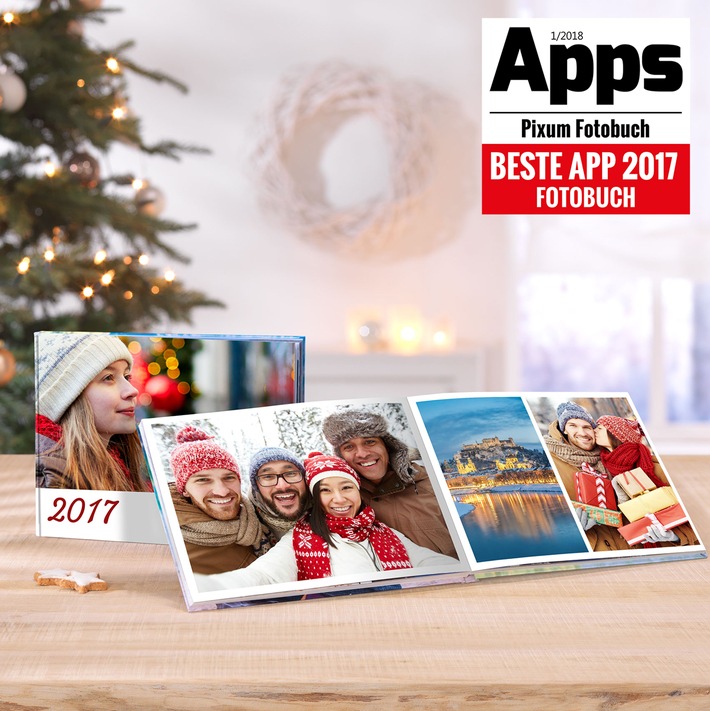 Pixum Fotobuch App als &quot;Beste App 2017&quot; ausgezeichnet