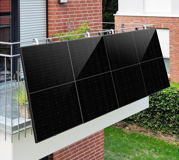 DAH Solar On-Grid-Balkon-Solaranlage, 600/800 Watt, MPPT, 2x 420-Watt-Solarmodule: Balkonsolar-Kraftwerk für Zuhause - mit Kontrolle per App