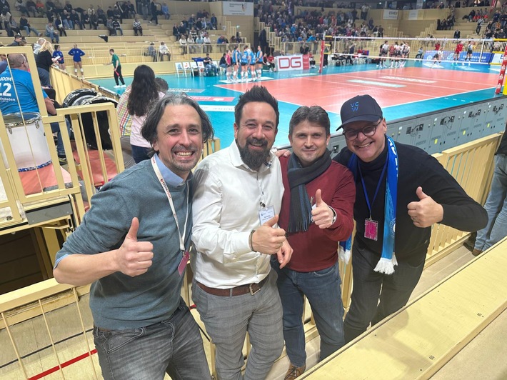 Hochschule Fresenius zu Gast beim VC Wiesbaden: Zusammenarbeit wird weiter ausgebaut