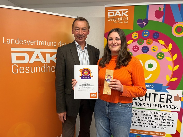 „(U25) Online-Suizidprävention“ aus Lingen gewinnt Wettbewerb für ein gesundes Miteinander in Niedersachsen