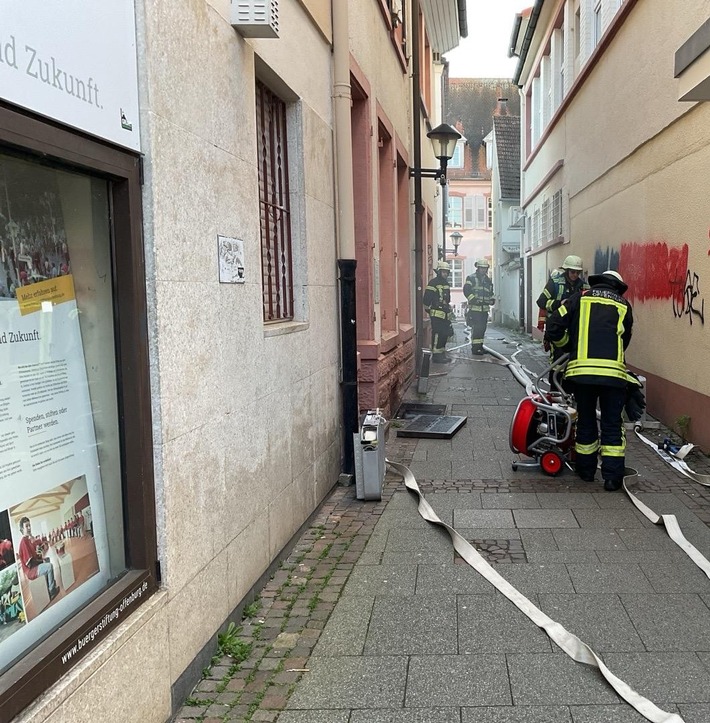 FW-OG: Feuerwehreinsatz in Offenburger Innenstadt