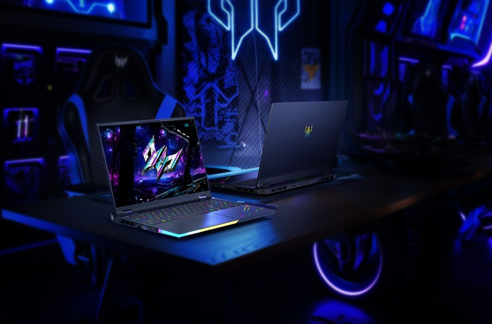 Acer präsentiert Predator Helios AI-Notebooks mit Intel® Core(TM) Ultra Prozessoren und NVIDIA® GeForce RTX 50-Serie GPUs