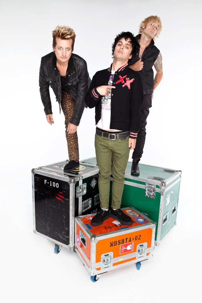 Die U.S. Platin Punkrocker Green Day veröffentlichen am Freitag, 21.09. den ersten Teil ihrer weltweit heiß erwarteten Albumtrilogie &quot;¡Uno!, ¡Dos!, ¡Tré!&quot; (BILD)