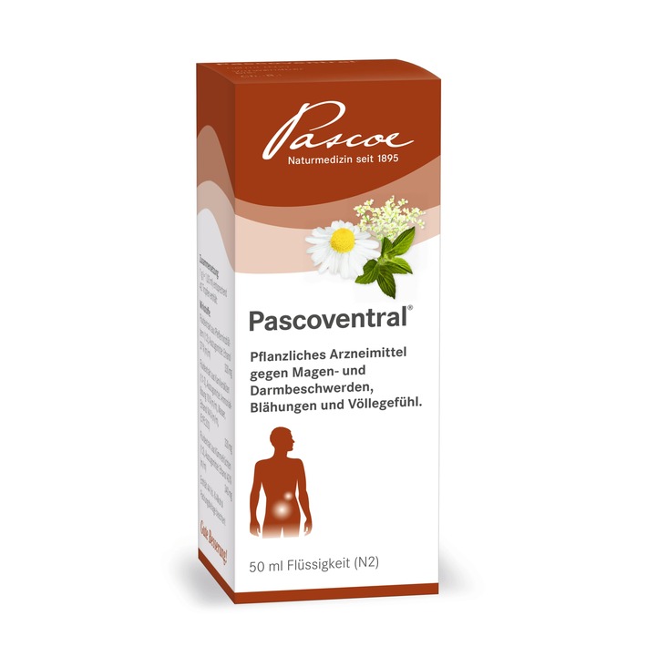 Pascoventral® - ohne Schöllkraut und nicht nur deshalb eine gute Wahl bei Magen- und Darmbeschwerden / Eine bewährte Alternative aus Kamille, Pfefferminze und Kümmel