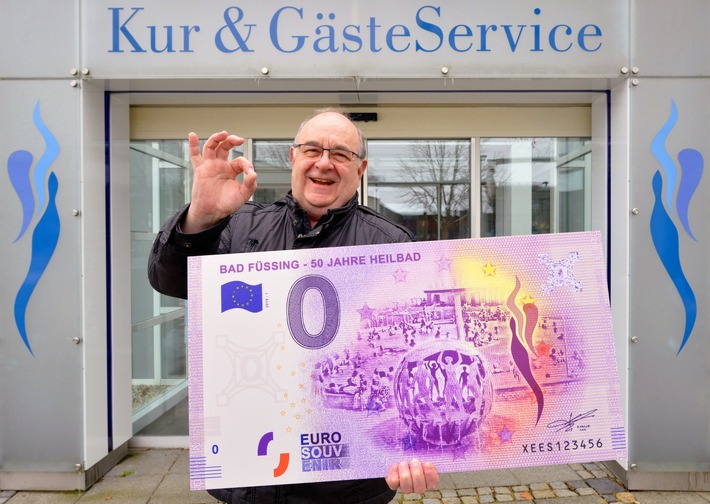 Ein werthaltiges Souvenir: Neuer Bad Füssing &quot;0 Euro-Schein&quot;