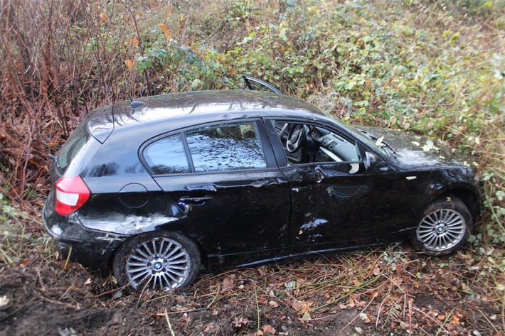 POL-HA: Autofahrerin verliert Kontrolle über PKW und fährt in den Straßengraben