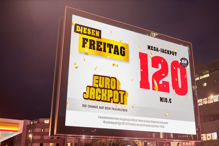 Geschafft: Eurojackpot nach 18 Ziehungen geknackt / Zwei Tipper aus NRW und Rheinland-Pfalz teilen sich 120 Millionen