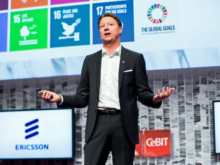 Ericsson-CEO Vestberg auf der CeBIT: &quot;Der digitale Wandel braucht Hochleistungsnetze&quot; (FOTO)