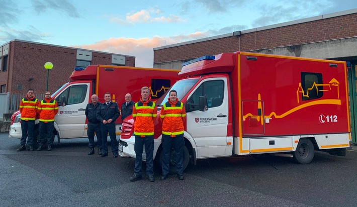 FW-Stolberg: Neue Rettungswagen  -  neues Design