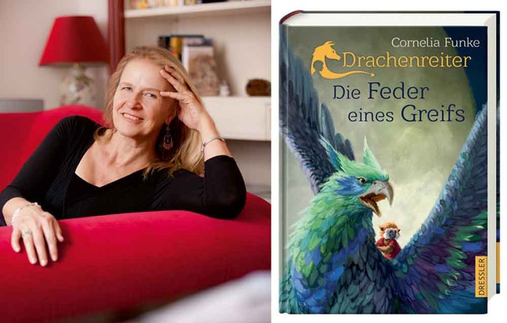 Bestsellerautorin Cornelia Funke live: Drachenreiter-Lesetour zu "Die Feder eines Greifs" startet am 6. November in Berlin