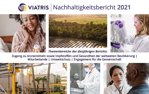 Pressemitteilung: Viatris veröffentlicht Nachhaltigkeitsbericht 2021 zu Entwicklung, Ergebnissen sowie Zielen des Unternehmens