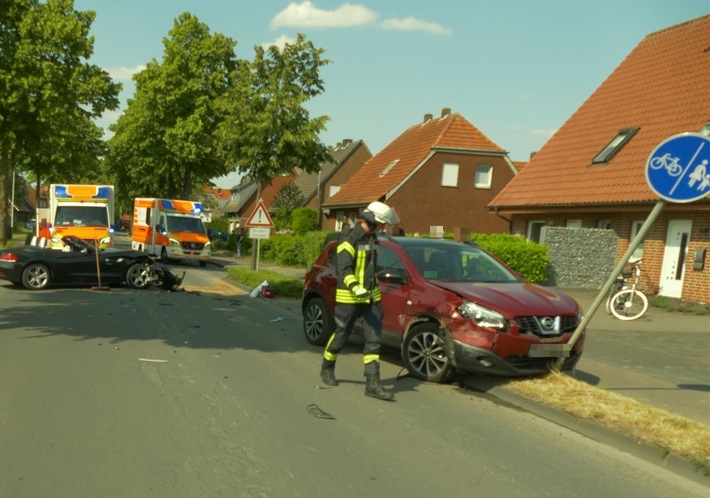 POL-COE: Coesfeld, Rekener Straße/ Autos zusammengestoßen