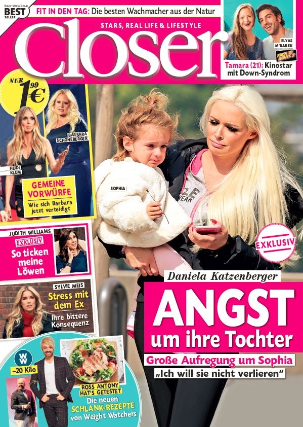 Daniela Katzenberger (31) exklusiv in Closer: "Ich habe oft Angst um meine Tochter"