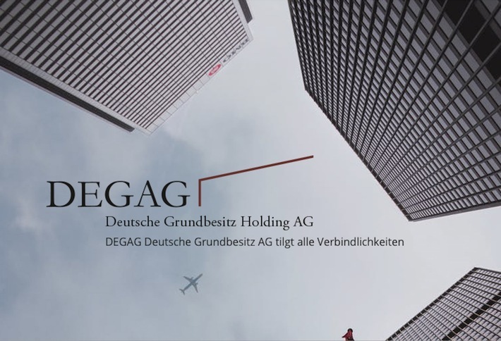 Die DEGAG Deutsche Grundbesitz AG ist schuldenfrei und setzt damit einen neuen Meilenstein / Weiterer Text über ots und www.presseportal.de/nr/150681 / Die Verwendung dieses Bildes ist für redaktionelle Zwecke unter Beachtung ggf. genannter Nutzungsbedingungen honorarfrei. Veröffentlichung bitte mit Bildrechte-Hinweis.