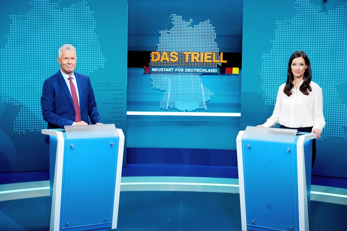 RTL/ntv Wahl-Triell crossmedial & barrierefrei / Peter Kloeppel: "Mehr Raum für unsere Fragen und Nachfragen" / Triell-Nachklapp mit Günther Jauch, Motsi Mabuse und Louisa Dellert