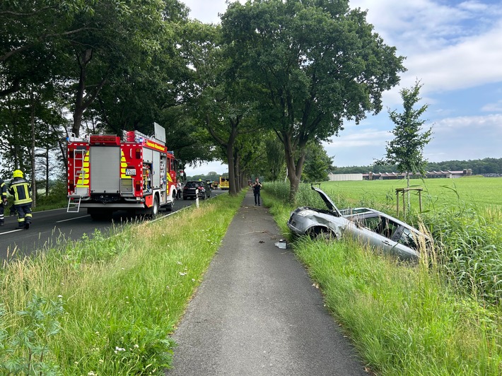 FW-OLL: Verkehrsunfall auf der Bremer Straße - eine Person verletzt