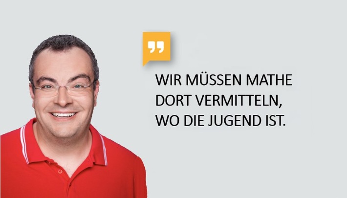 YouTuber, Mathelehrer und Rektor: "Lehrer Schmidt" ist neuer Mathe-Botschafter der Stiftung Rechnen